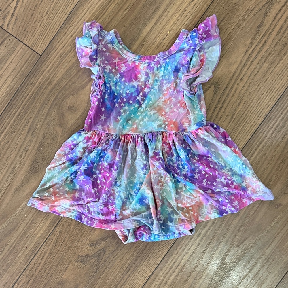 Little Sleepies Flutter Skater Dress w/ Onesie